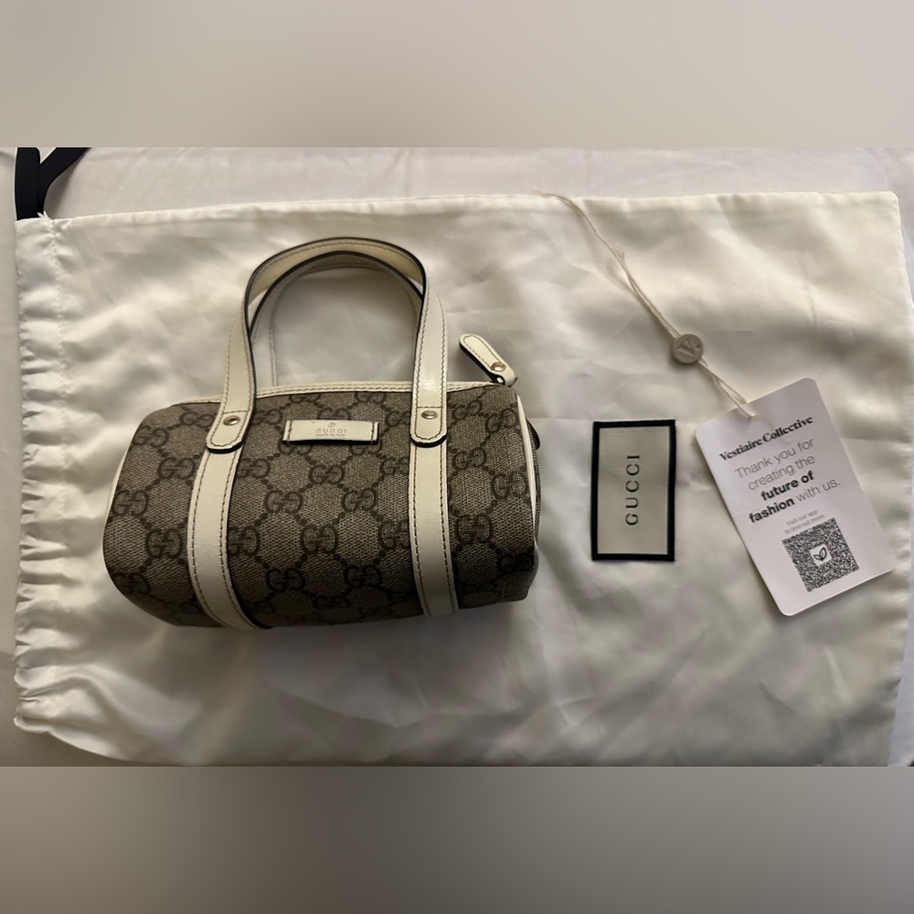 Authentic Vintage Gucci GG Supreme Small Joy Boston Bag